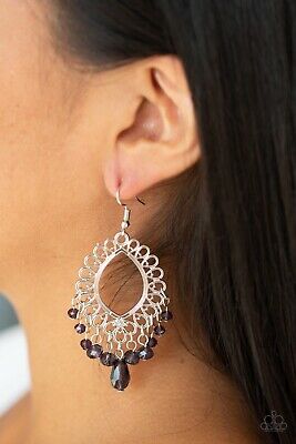 Just Say NOIR- Purple Earrings