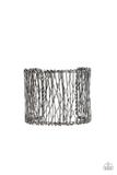 Work For Wire Black Bracelet